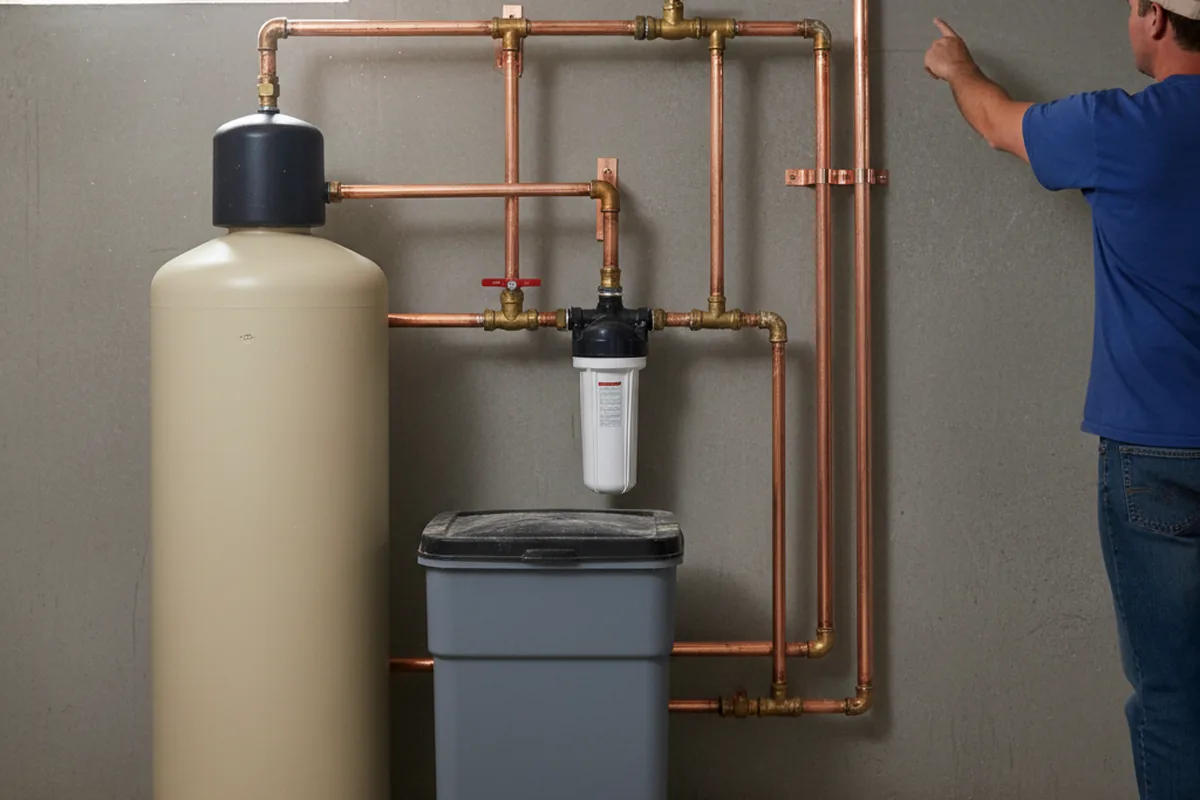 Whole-house water treatment system installed in New Castle